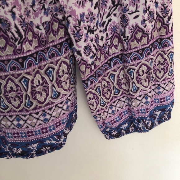 Lucky Brand Border Print Peasant Blouse - Picture 13 of 15